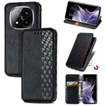 For Xiaomi Redmi Note 14 Pro 4G Case Rhombus Imprint PU Leather Wallet Phone Cover