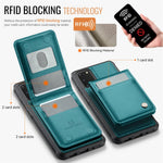 JEEHOOD For Samsung Galaxy S20 5G Leather Back Cover Magnetic Case  J06 Phone Case with Card Bag RFID Blocking