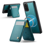 JEEHOOD For Samsung Galaxy S20 Plus 5G Leather Back Cover Magnetic Case  J06 Phone Case with Card Bag RFID Blocking