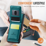 JEEHOOD For Samsung Galaxy S20 Ultra Leather Back Cover Magnetic Case  J06 Phone Case with Card Bag RFID Blocking