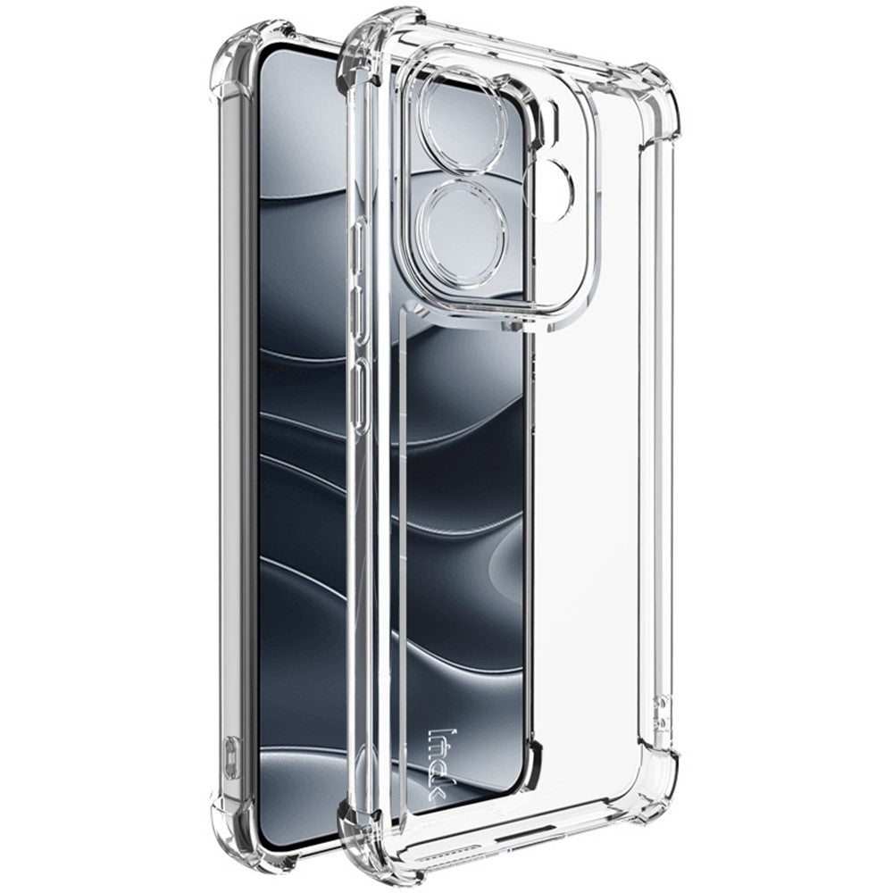 IMAK UX-4 Series For Xiaomi Redmi Note 14 4G (163.25mm) Case Straight Frame Four Corner Shockproof Clear TPU Cover