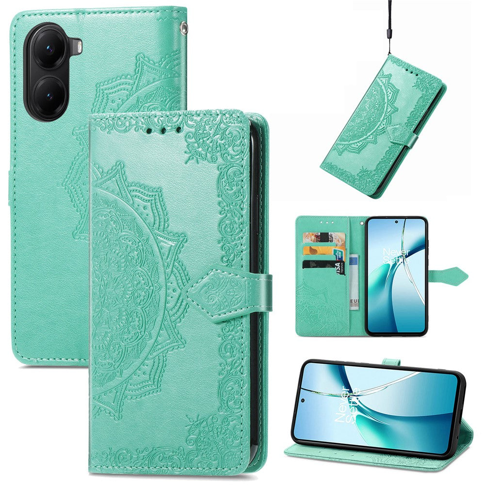 For Xiaomi Redmi Turbo 4 5G / Xiaomi Poco X7 Pro 5G Wallet Case Mandala Flower Leather Phone Cover Stand