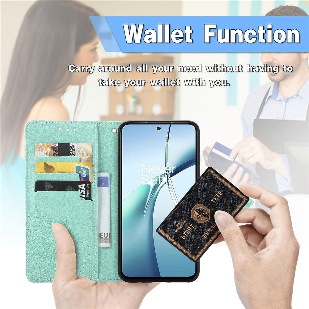 For Xiaomi Redmi Turbo 4 5G / Xiaomi Poco X7 Pro 5G Wallet Case Mandala Flower Leather Phone Cover Stand