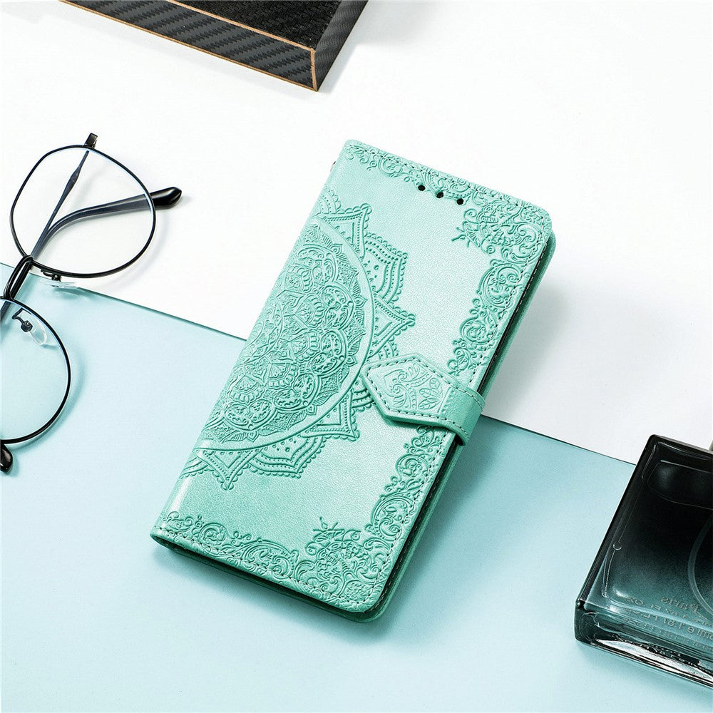 For Xiaomi Redmi Turbo 4 5G / Xiaomi Poco X7 Pro 5G Wallet Case Mandala Flower Leather Phone Cover Stand