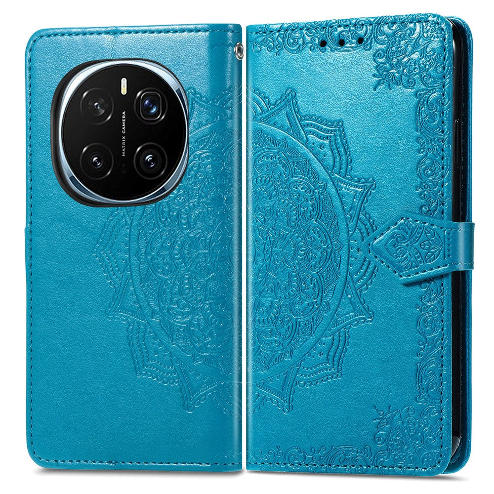 For Honor Magic7 5G Wallet Case Mandala Flower Leather Phone Cover Stand