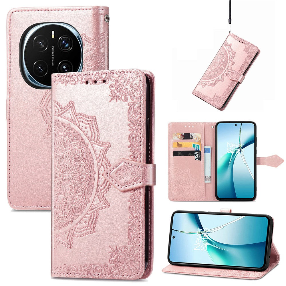 For Honor Magic7 5G Wallet Case Mandala Flower Leather Phone Cover Stand