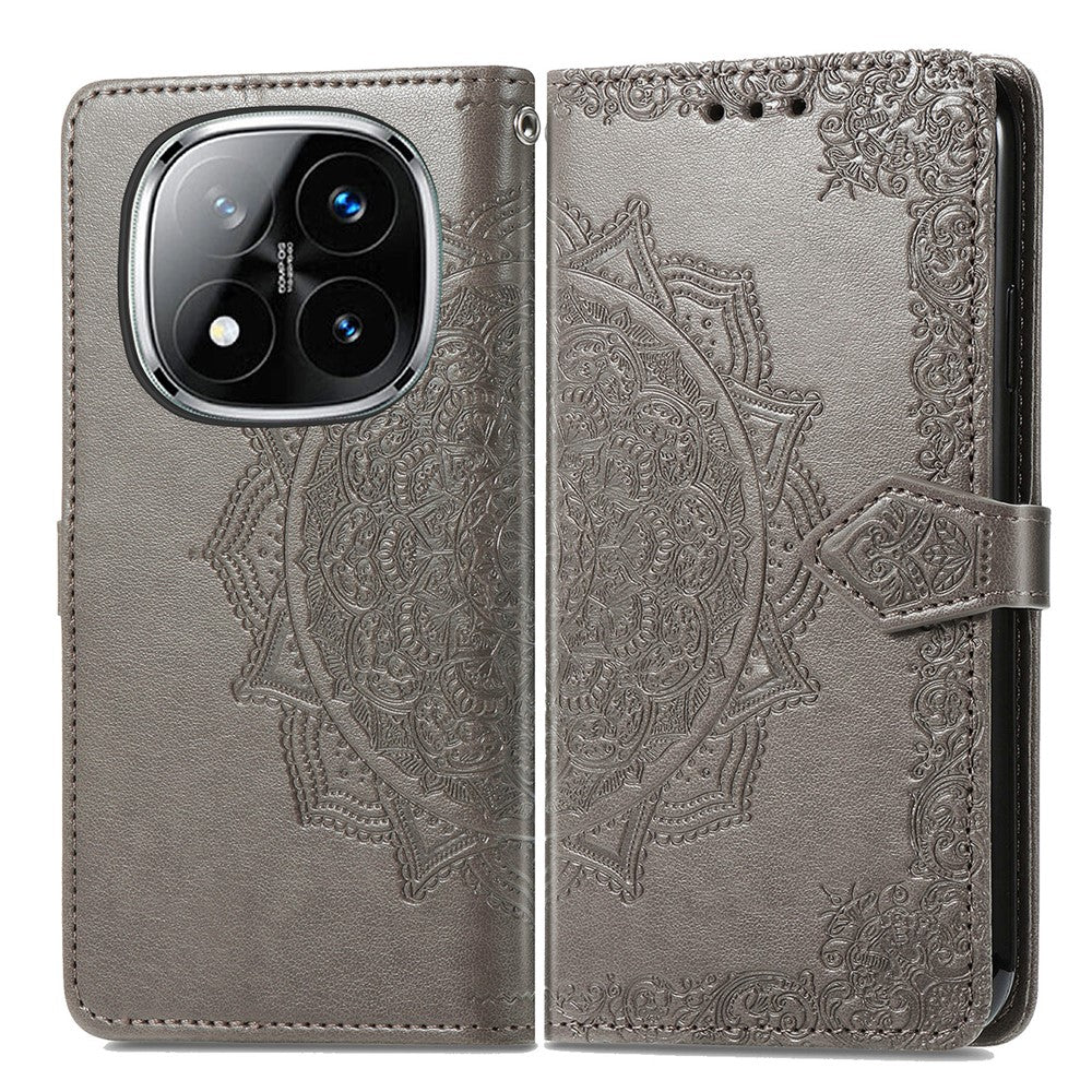 For Xiaomi Redmi Note 14 Pro 4G Wallet Case Mandala Flower Leather Phone Cover Stand