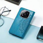 For Xiaomi Redmi Note 14 Pro 5G Wallet Case Mandala Flower Leather Phone Cover Stand