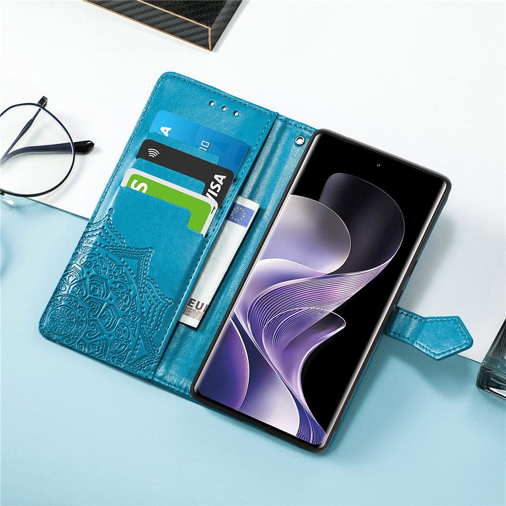 For Xiaomi Redmi Note 14 Pro 5G Wallet Case Mandala Flower Leather Phone Cover Stand