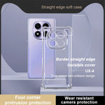 IMAK UX-4 Series For Xiaomi Redmi Note 14 Pro 4G Case Straight Frame Four Corner Shockproof Clear TPU Cover