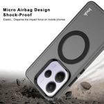 IMAK For Xiaomi Poco M7 Pro 5G / Redmi Note 14 5G Case Magnetic Case PC + TPU Protective Phone Back Cover
