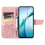 OnePlus 13-skal med rem, fjärilsmönster, PU-läder, plånboksfodral