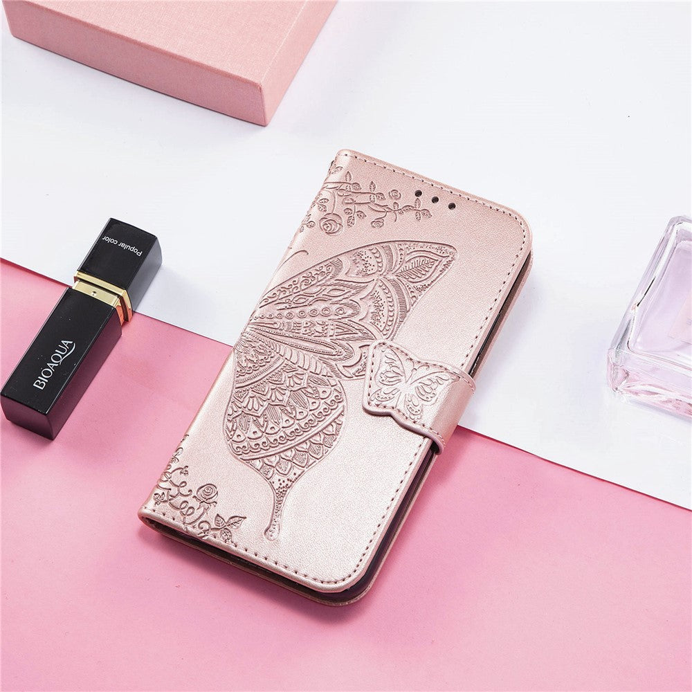 OnePlus 13-skal med rem, fjärilsmönster, PU-läder, plånboksfodral