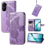 For Xiaomi Redmi Turbo 4 5G / Xiaomi Poco X7 Pro 5G Case with Strap Butterfly Pattern PU Leather Wallet Phone Cover
