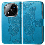 For Xiaomi Redmi Note 14 Pro 4G Case with Strap Butterfly Pattern PU Leather Wallet Phone Cover