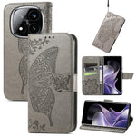 For Xiaomi Redmi Note 14 Pro 4G Case with Strap Butterfly Pattern PU Leather Wallet Phone Cover