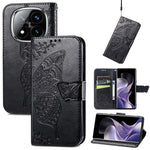 For Xiaomi Redmi Note 14 Pro 4G Case with Strap Butterfly Pattern PU Leather Wallet Phone Cover