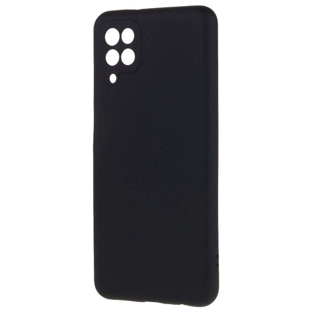2,0 mm tykt buet kant TPU-cover til Samsung Galaxy A22 4G (EU-version), stødsikkert telefoncover med flydende silikone tekstur