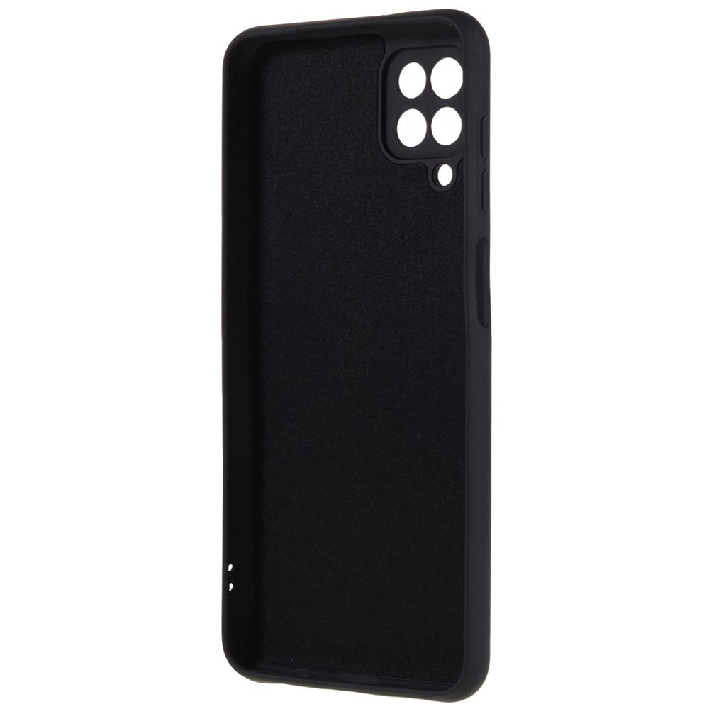 2,0 mm tykt buet kant TPU-cover til Samsung Galaxy A22 4G (EU-version), stødsikkert telefoncover med flydende silikone tekstur