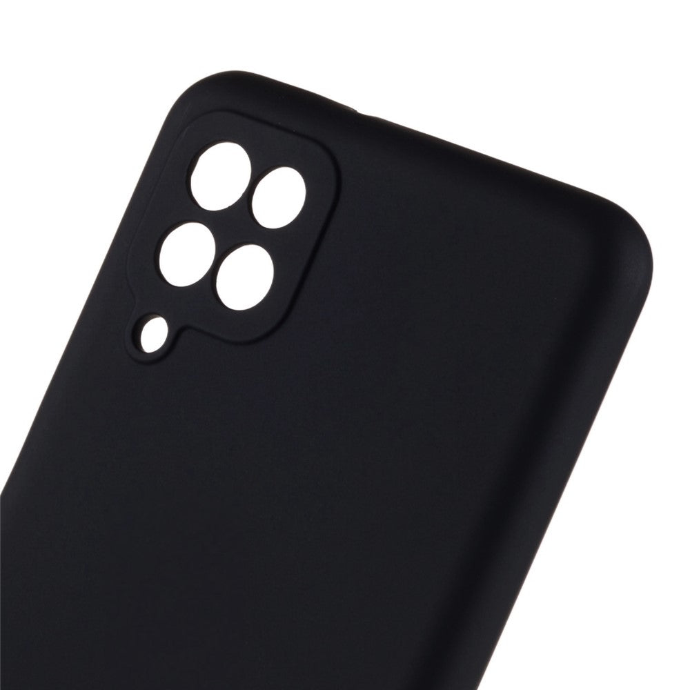 2,0 mm tykt buet kant TPU-cover til Samsung Galaxy A22 4G (EU-version), stødsikkert telefoncover med flydende silikone tekstur