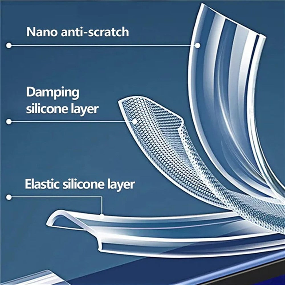 SHANWO til Samsung Galaxy S25 Edge TPU Transparent Cover 1,5 mm Stødsikkert Mobilbagcover
