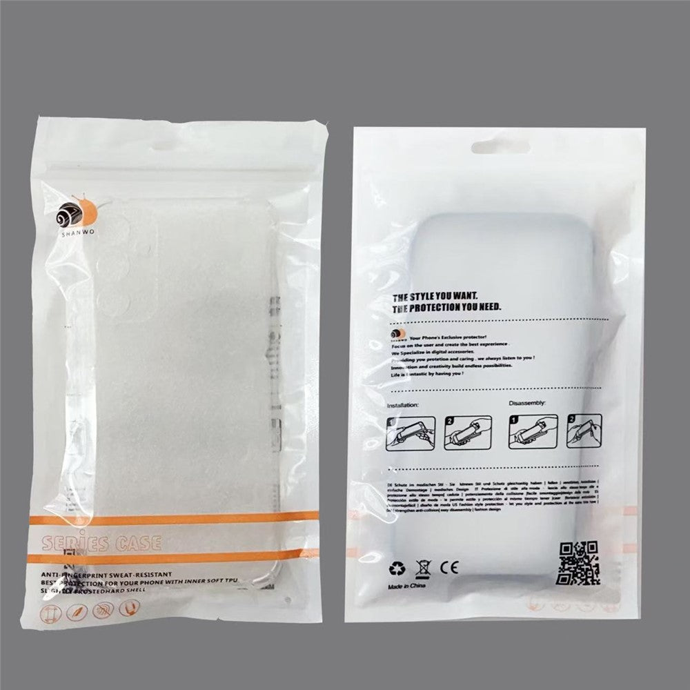 SHANWO til Samsung Galaxy S25 Edge TPU Transparent Cover 1,5 mm Stødsikkert Mobilbagcover