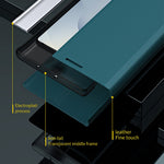 For Samsung Galaxy S25 Edge Case Antidrop Leather Phone Cover with Stand