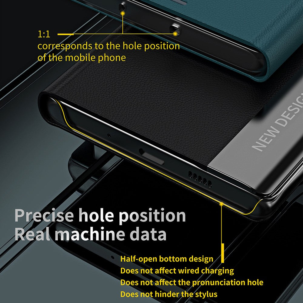 For Samsung Galaxy S25 Edge Case Antidrop Leather Phone Cover with Stand