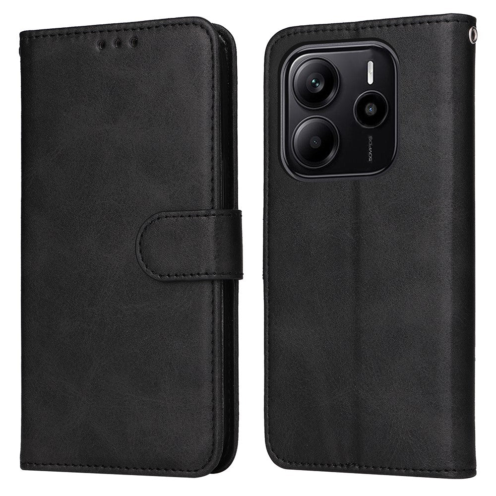 Xiaomi Redmi Note 14 4G (164.84mm) Plånboksfodral PU-läder Folio Flip-fodral