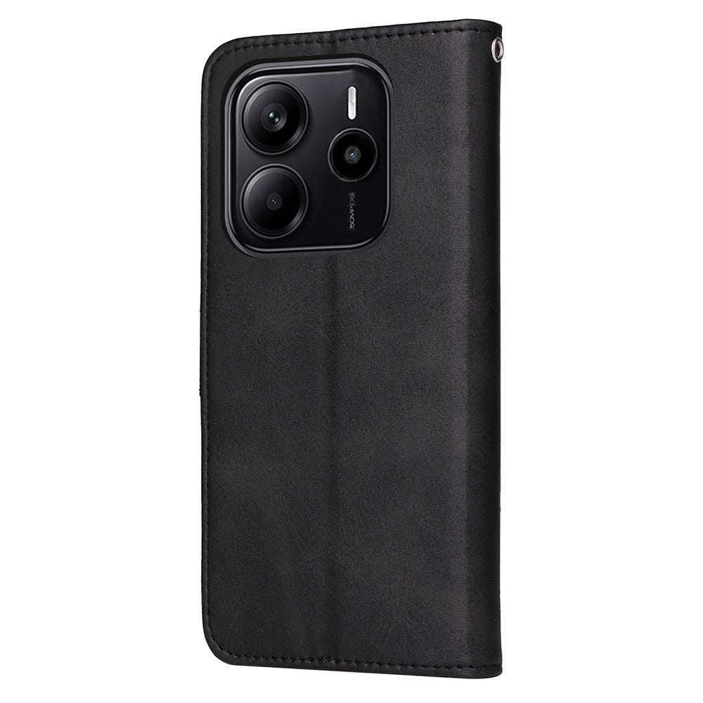 Xiaomi Redmi Note 14 4G (164.84mm) Plånboksfodral PU-läder Folio Flip-fodral
