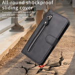 For Xiaomi Redmi Note 14 4G (164.84mm) Case Zipper Wallet Calf Texture PU Leather Phone Cover