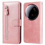 For Xiaomi 15 Ultra Case Zipper Wallet Calf Texture PU Leather Phone Cover