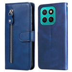 For Honor X8c 4G Case Zipper Wallet Calf Texture PU Leather Phone Cover