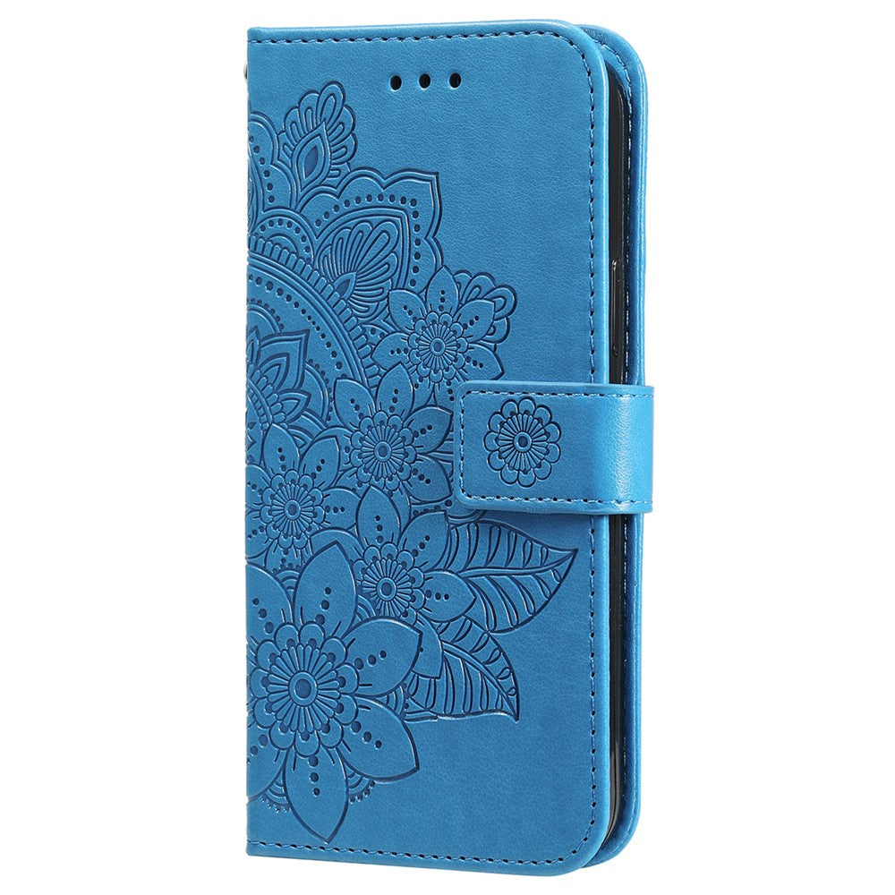 For Xiaomi Redmi Note 14 4G (164.84mm) Case Floral Pattern PU Leather Wallet Stand Phone Cover
