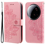 For Xiaomi 15 Ultra Case Floral Pattern PU Leather Wallet Stand Phone Cover