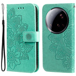 For Xiaomi 15 Ultra Case Floral Pattern PU Leather Wallet Stand Phone Cover