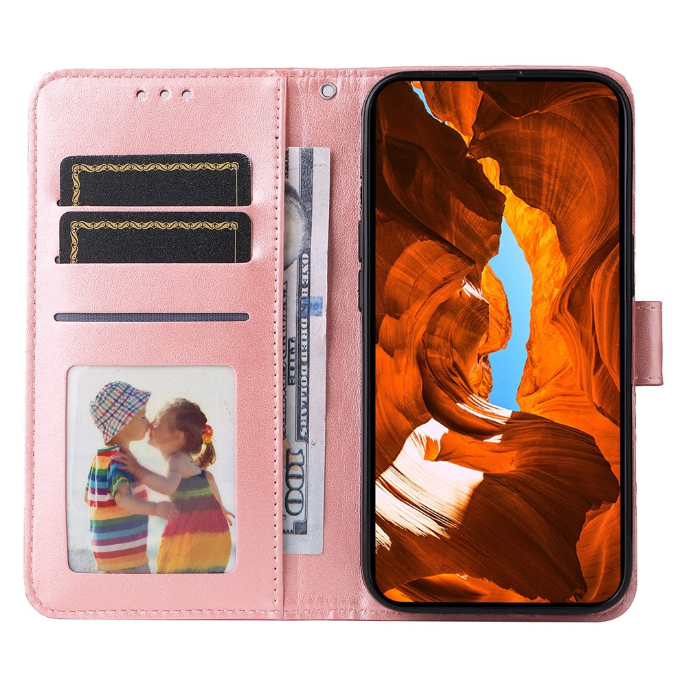 For Xiaomi Redmi Note 14 4G (164.84mm) Case Sunflower Imprint Leather Wallet Phone Cover