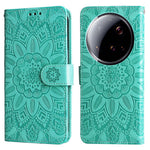 Xiaomi 15 Ultra-skal Sunflower Imprint Läderplånbok mobilskal