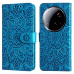 Xiaomi 15 Ultra-skal Sunflower Imprint Läderplånbok mobilskal
