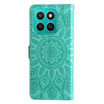 For Honor X8c 4G Case Sunflower Imprint Leather Wallet Phone Cover
