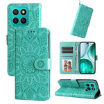 For Honor X8c 4G Case Sunflower Imprint Leather Wallet Phone Cover