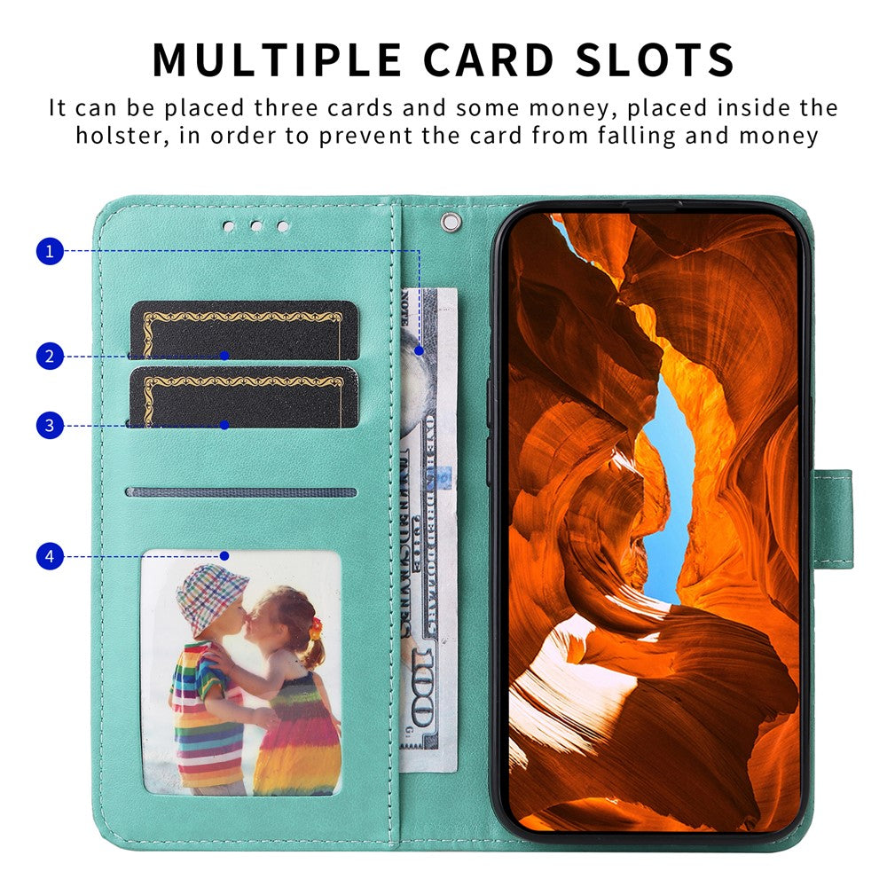 For Honor X8c 4G Case Sunflower Imprint Leather Wallet Phone Cover