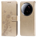 For Xiaomi 15 Ultra Case Butterfly Floral Imprint Wallet Stand Leather Phone Cover