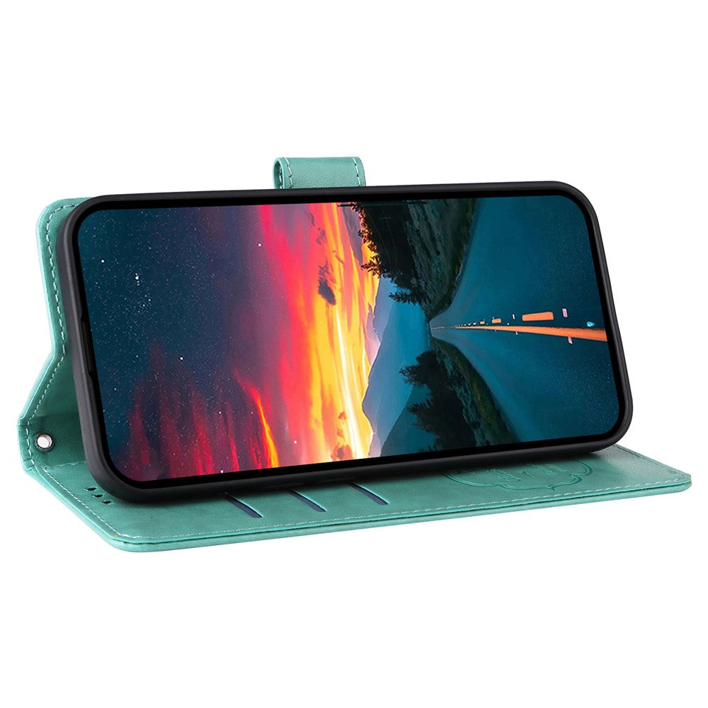For Honor X8c 4G Case Butterfly Floral Imprint Wallet Stand Leather Phone Cover