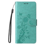 For Honor X8c 4G Case Butterfly Floral Imprint Wallet Stand Leather Phone Cover