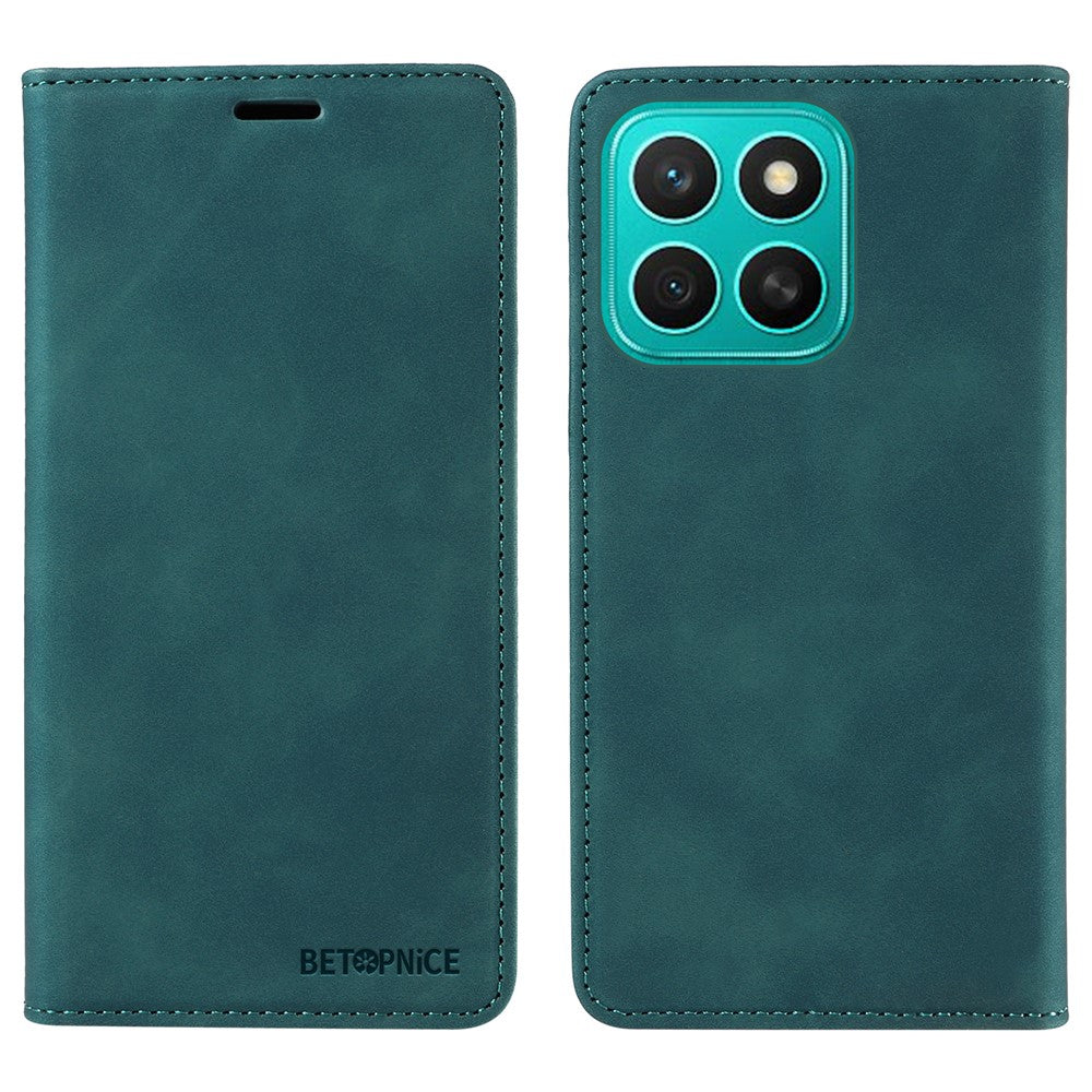 BETOPNICE 003 For Honor X8c 4G Case Magnetic Closure RFID Blocking Wallet Stand Leather Phone Cover