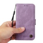 For Xiaomi Redmi Note 14 4G (164.84mm) Leather Wallet Cases Skin Touch Phone Cover Stand with Strap