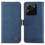 Xiaomi Redmi Note 14 4G (164.84mm) Läderplånboksfodral Skin Touch mobilfodral Stativ med Rem