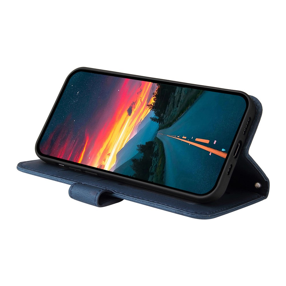 Xiaomi 15 Ultra Läderplånboksfodral Skin Touch mobilfodral Stativ med Rem