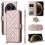 For Xiaomi 15 Ultra Wallet Case with Shoulder / Wrist Strap Leather Phone Cover Stand
